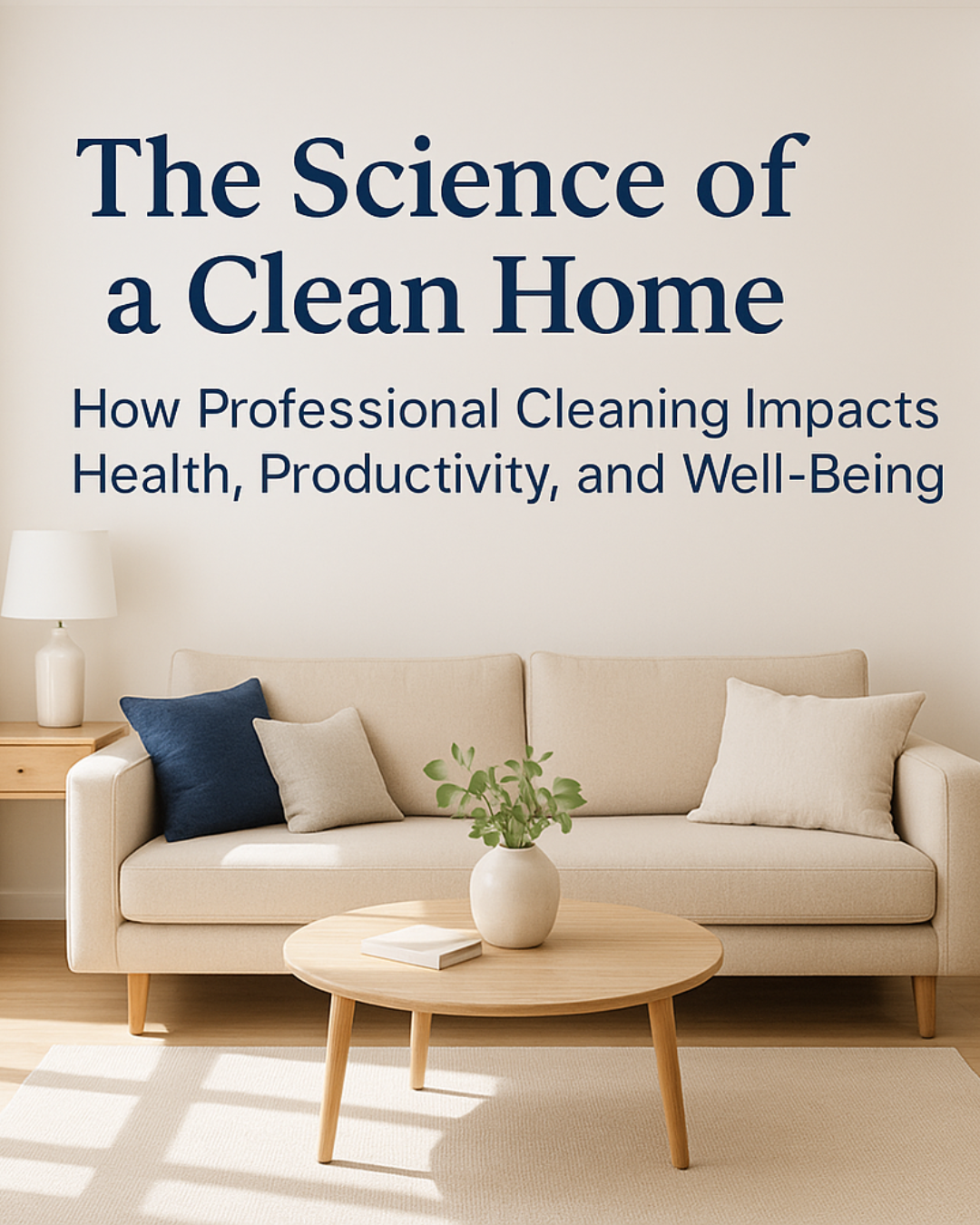 🧼 The Science of a Clean Home: How Professional Cleaning Impacts Health, Productivity, and Well-Being